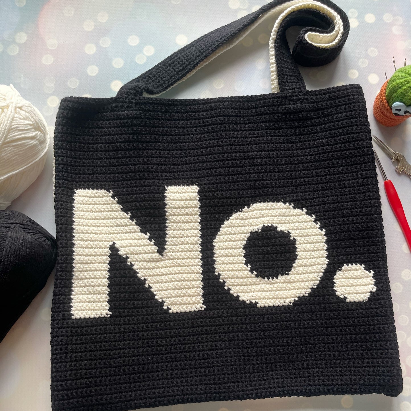 Yes no bag crochet pattern