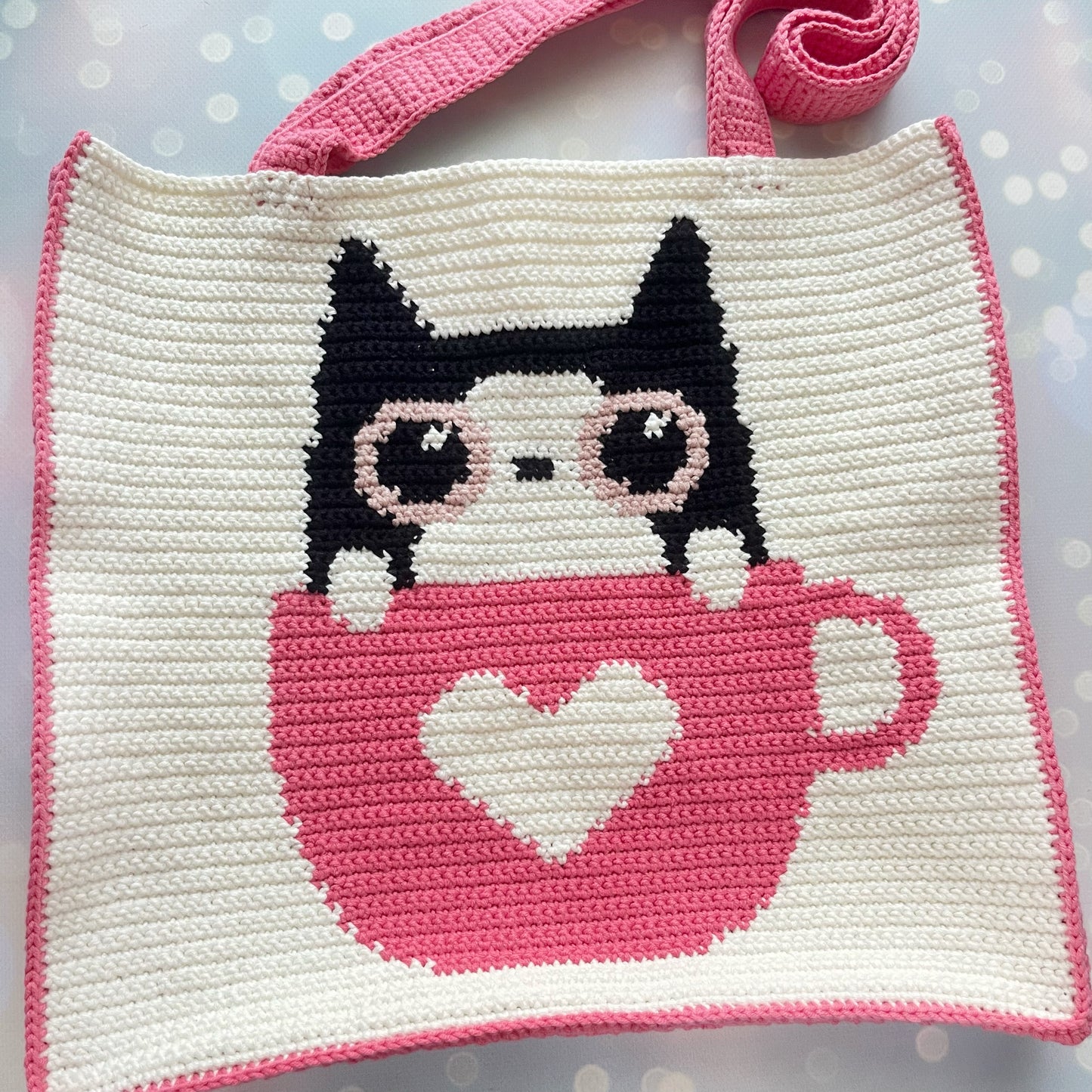 Cat in a cup Crochet Pattern