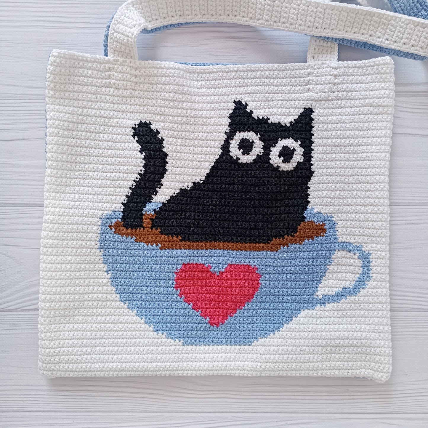 Cat in a cup Crochet Pattern
