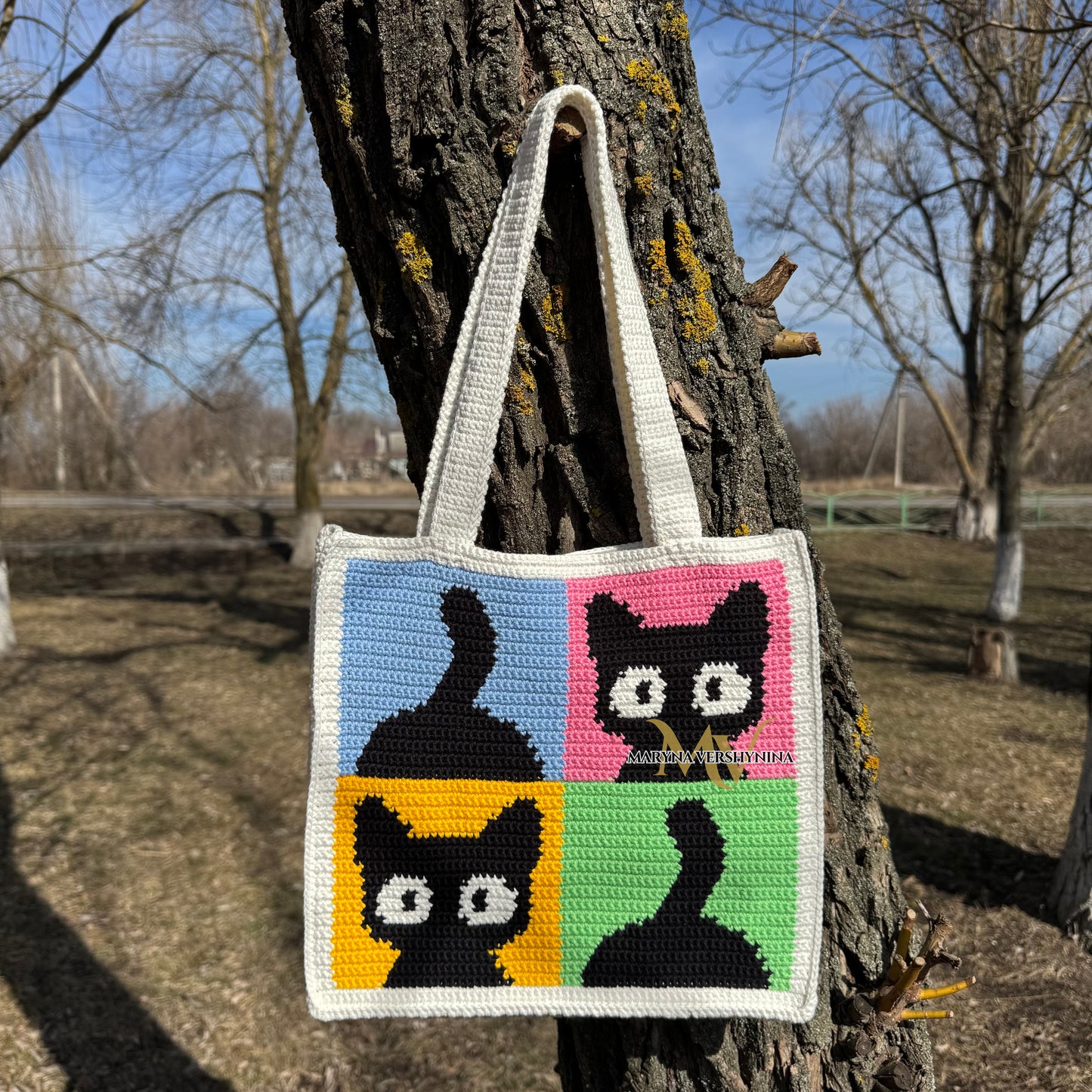 Сats and tails Bag Crochet Pattern