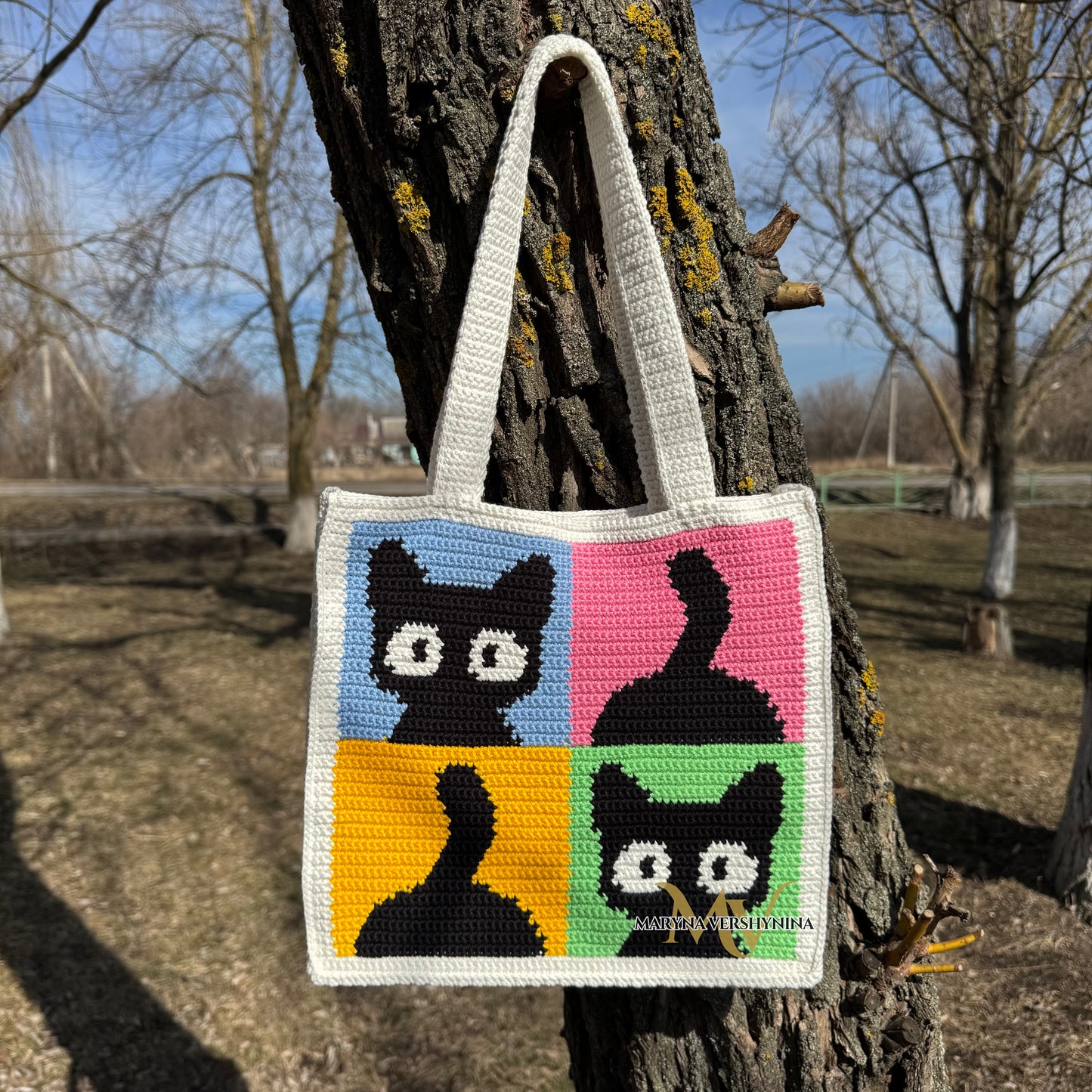 Сats and tails Bag Crochet Pattern