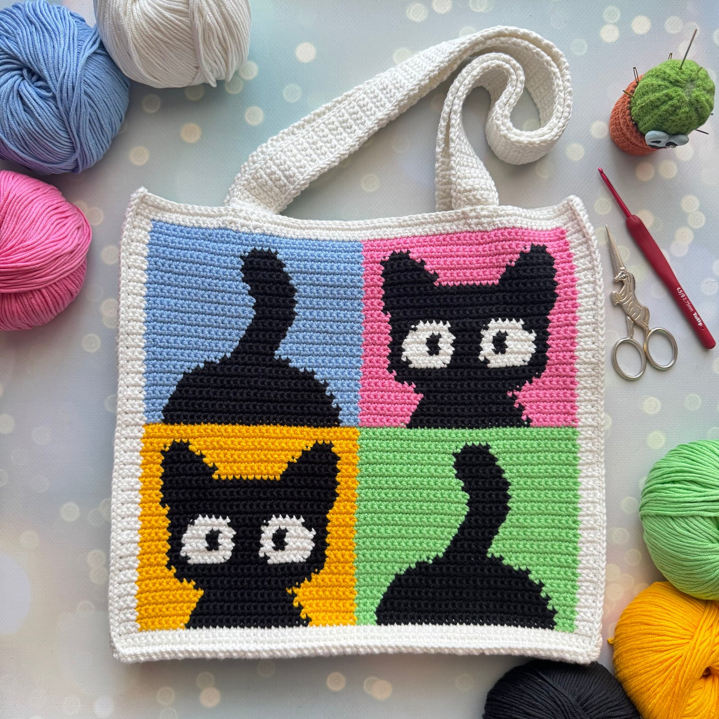 Сats and tails Bag Crochet Pattern