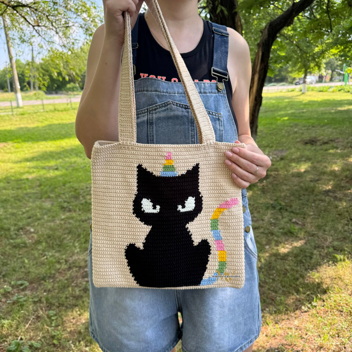 Unicorn cat bag Crochet Pattern
