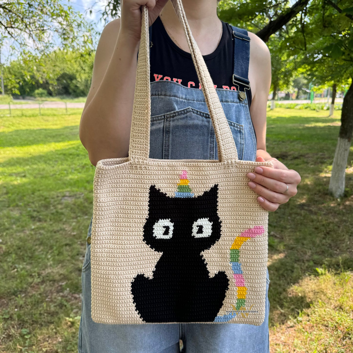 Unicorn cat bag Crochet Pattern
