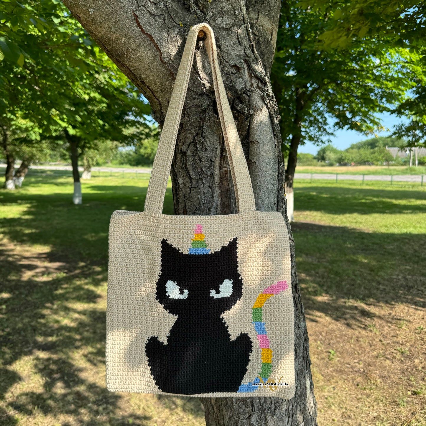 Unicorn cat bag Crochet Pattern