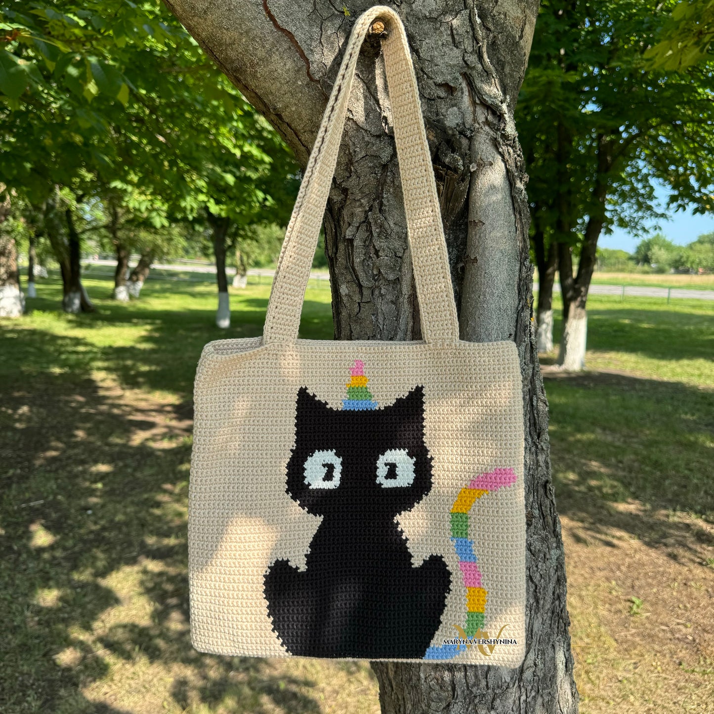 Unicorn cat bag Crochet Pattern