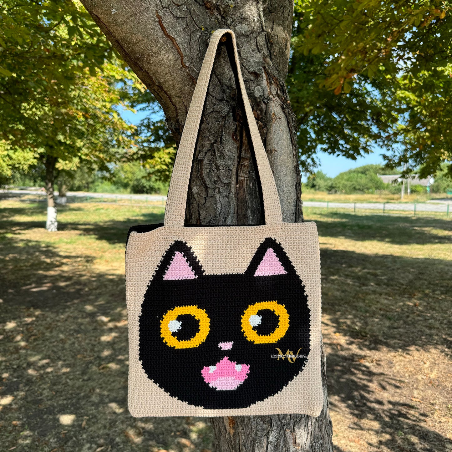 Black Cat Bag Crochet Pattern