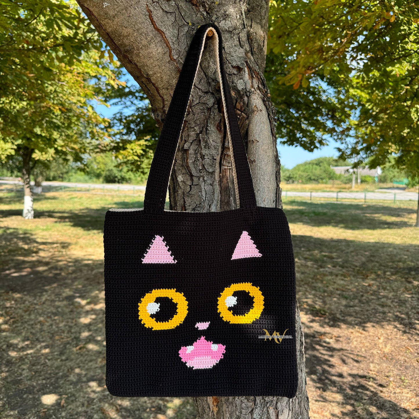 Black Cat Bag Crochet Pattern