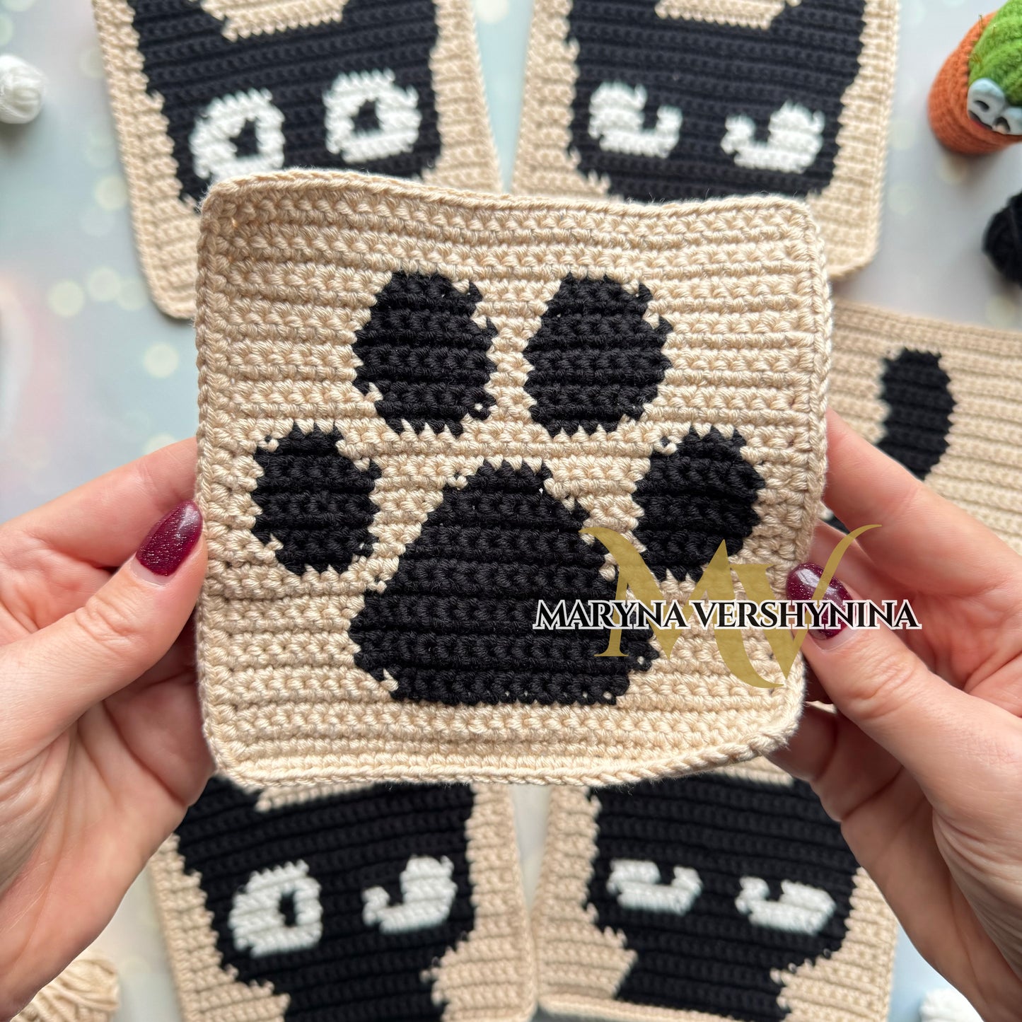 Cats Squares Crochet Pattern