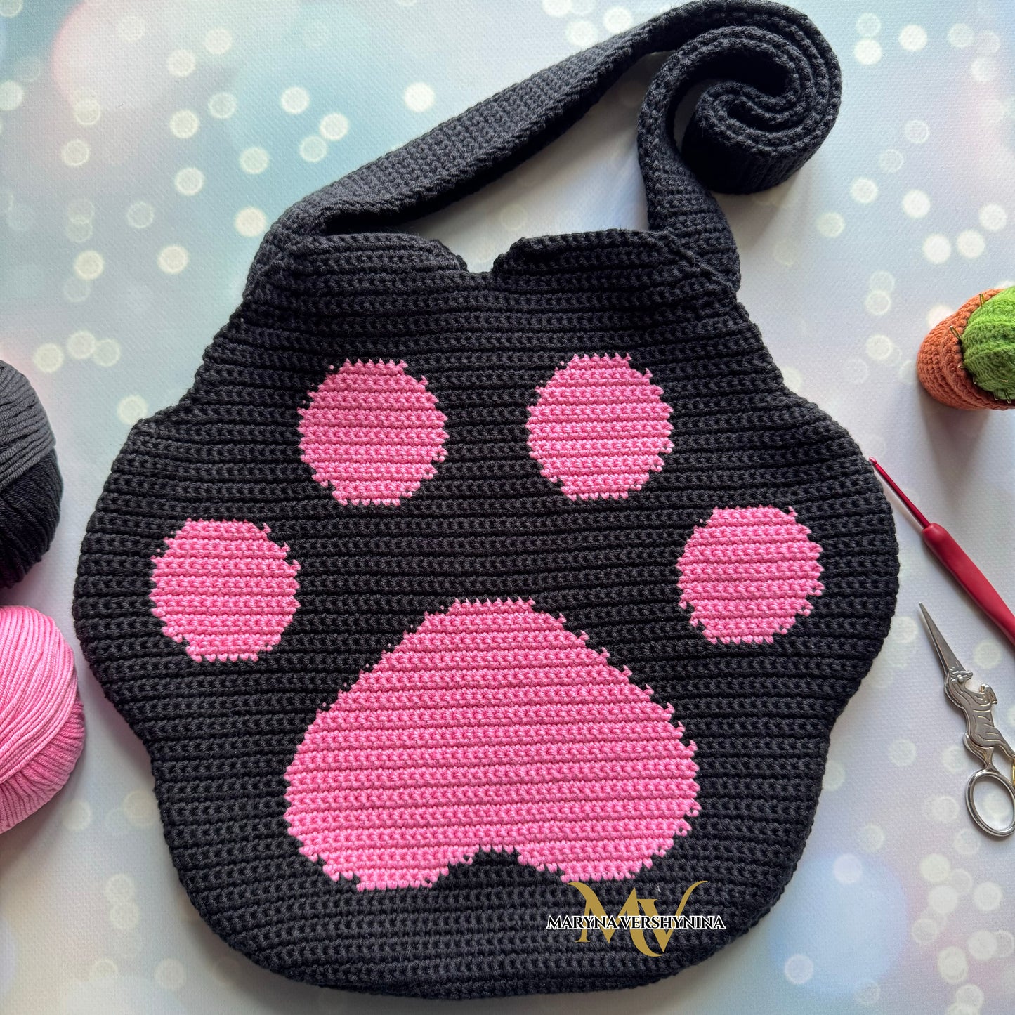 Paw bag Crochet Pattern