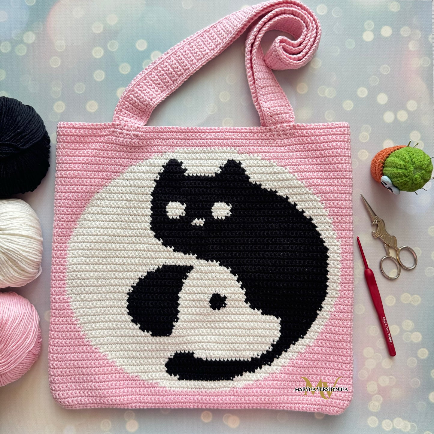 Cat and dog bag Crochet Pattern