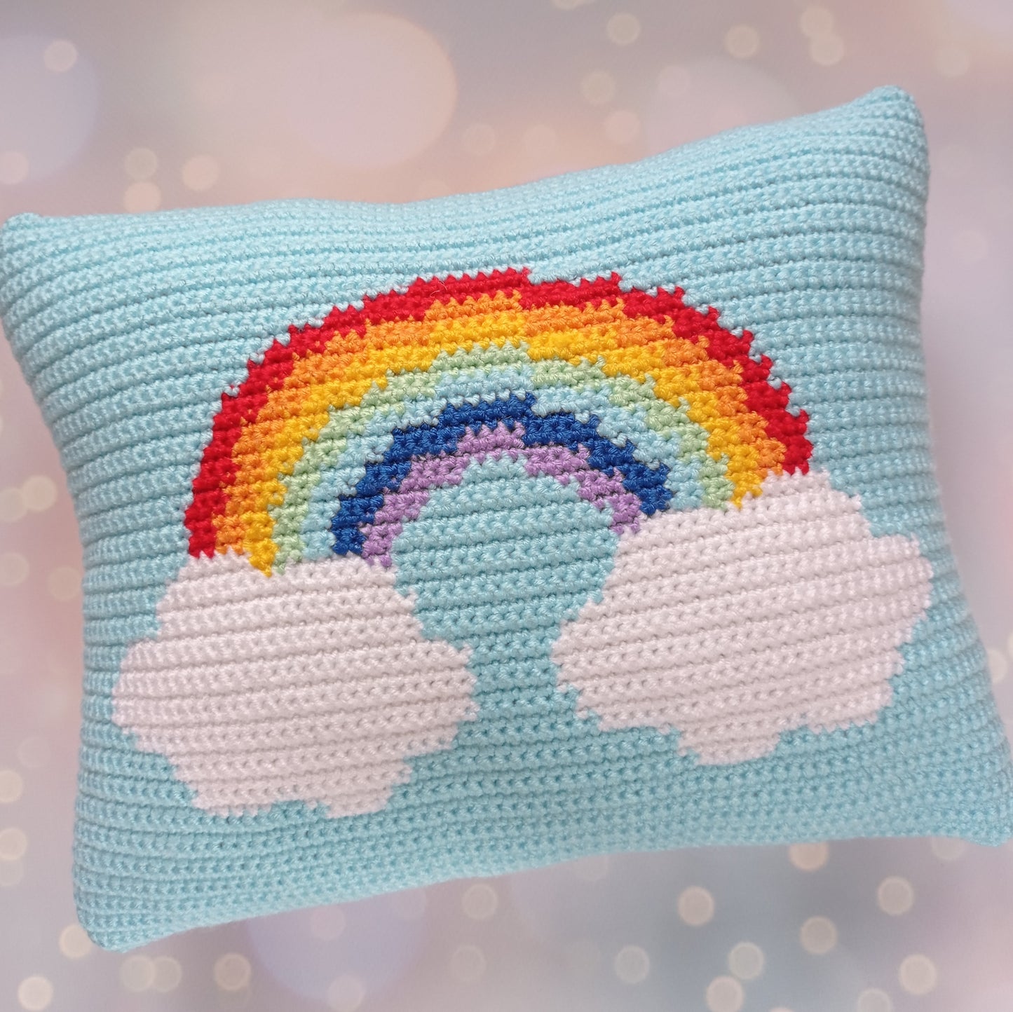 Rainbow pillow Crochet Pattern