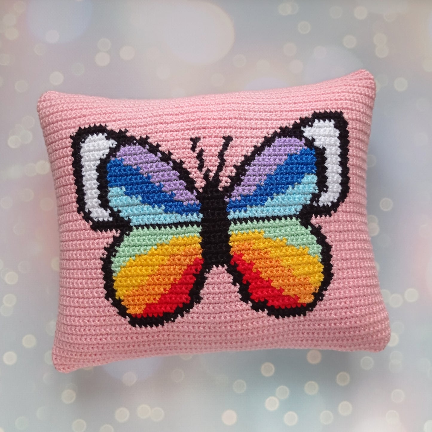 Butterfly pillow Crochet pattern