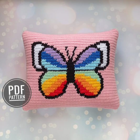 Butterfly pillow Crochet pattern
