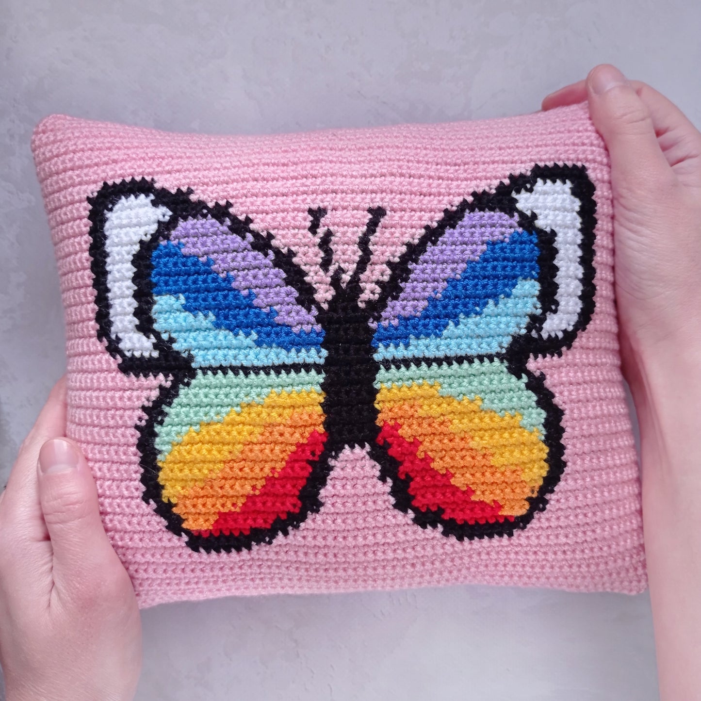 Butterfly pillow Crochet pattern