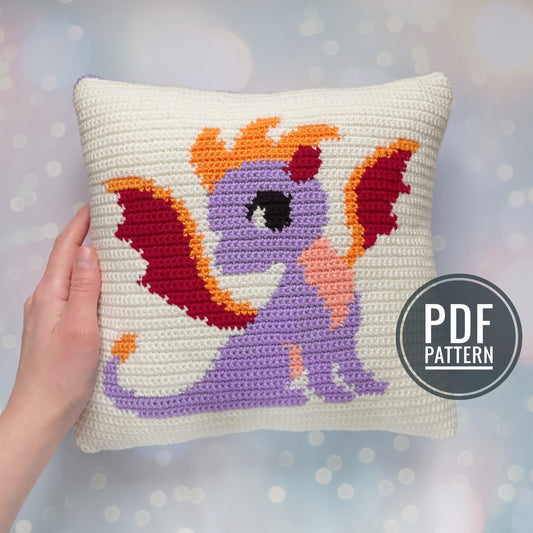 Dragon pillow Crochet pattern