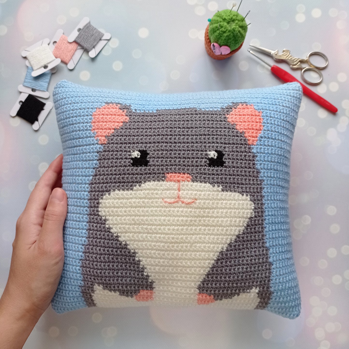 Hamster pillow Crochet pattern