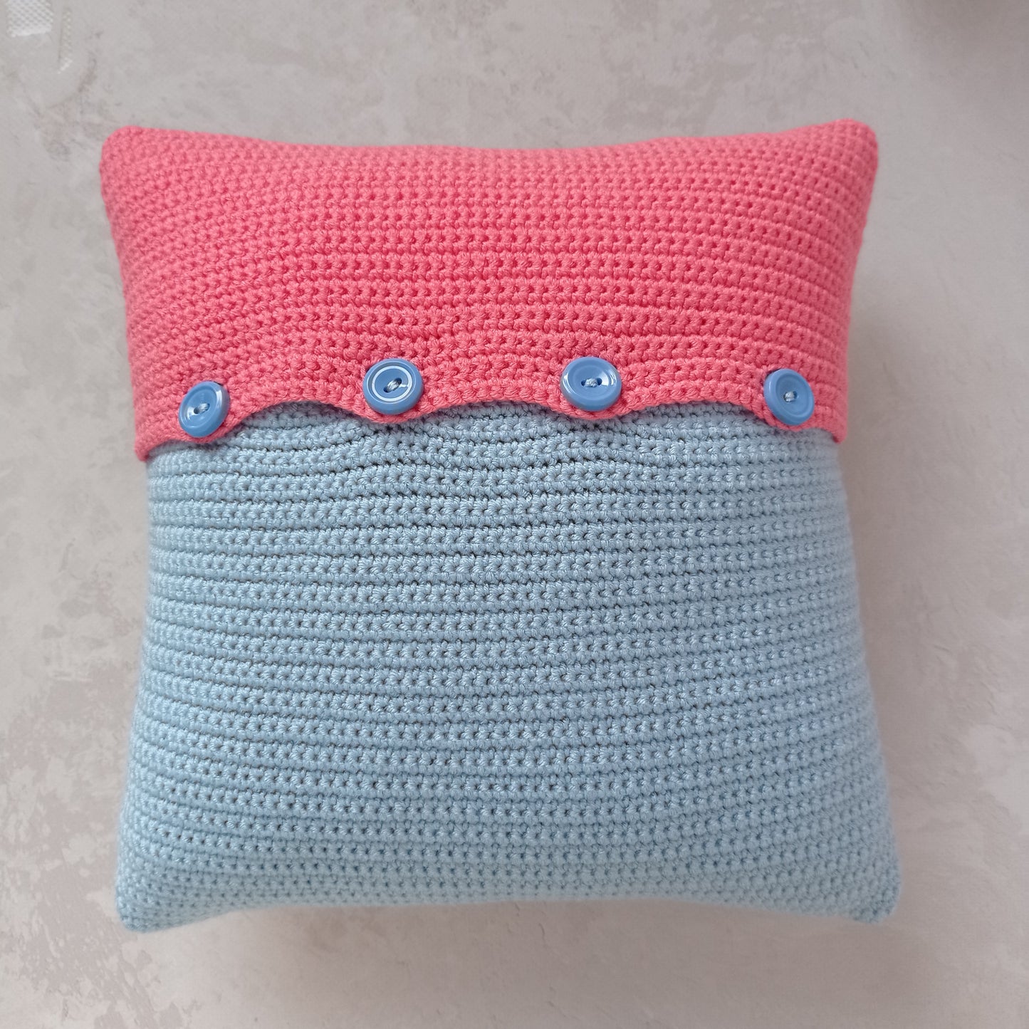 Gnome with heart Crochet pillow pattern