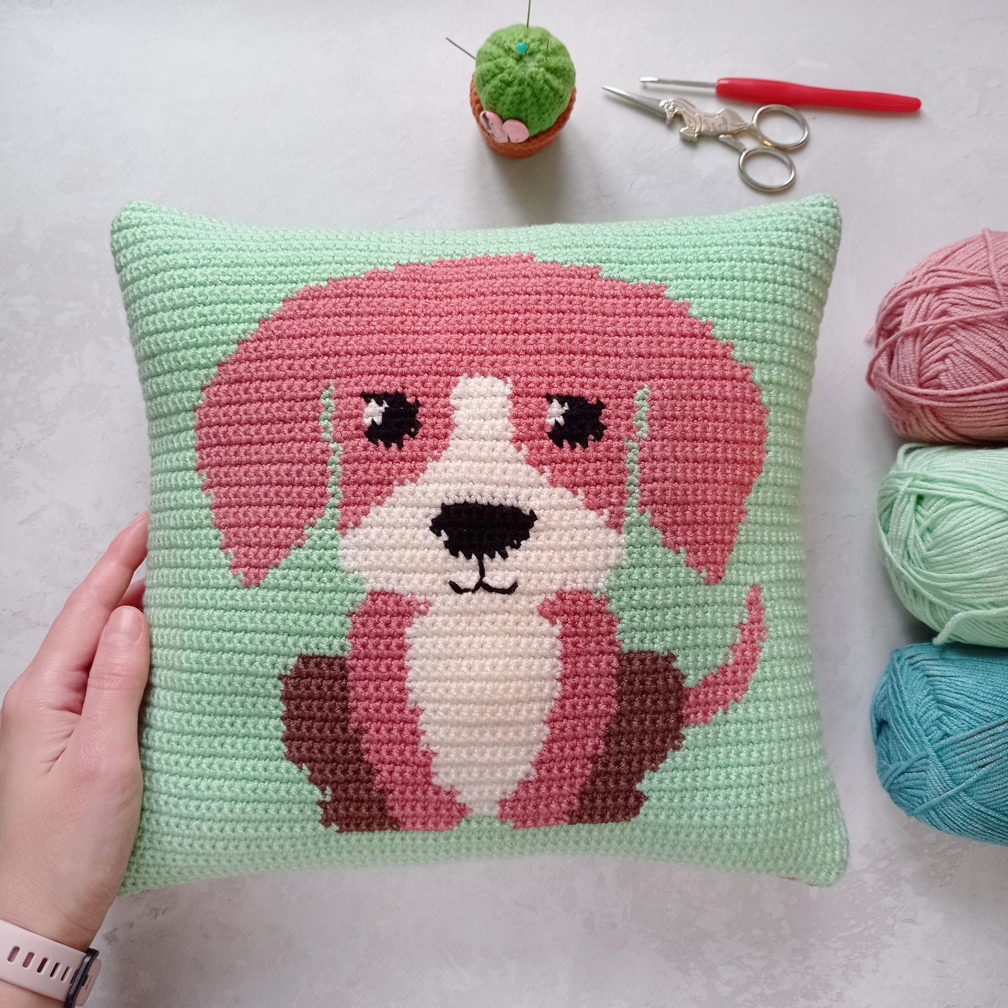 Puppy pillow Crochet Pattern