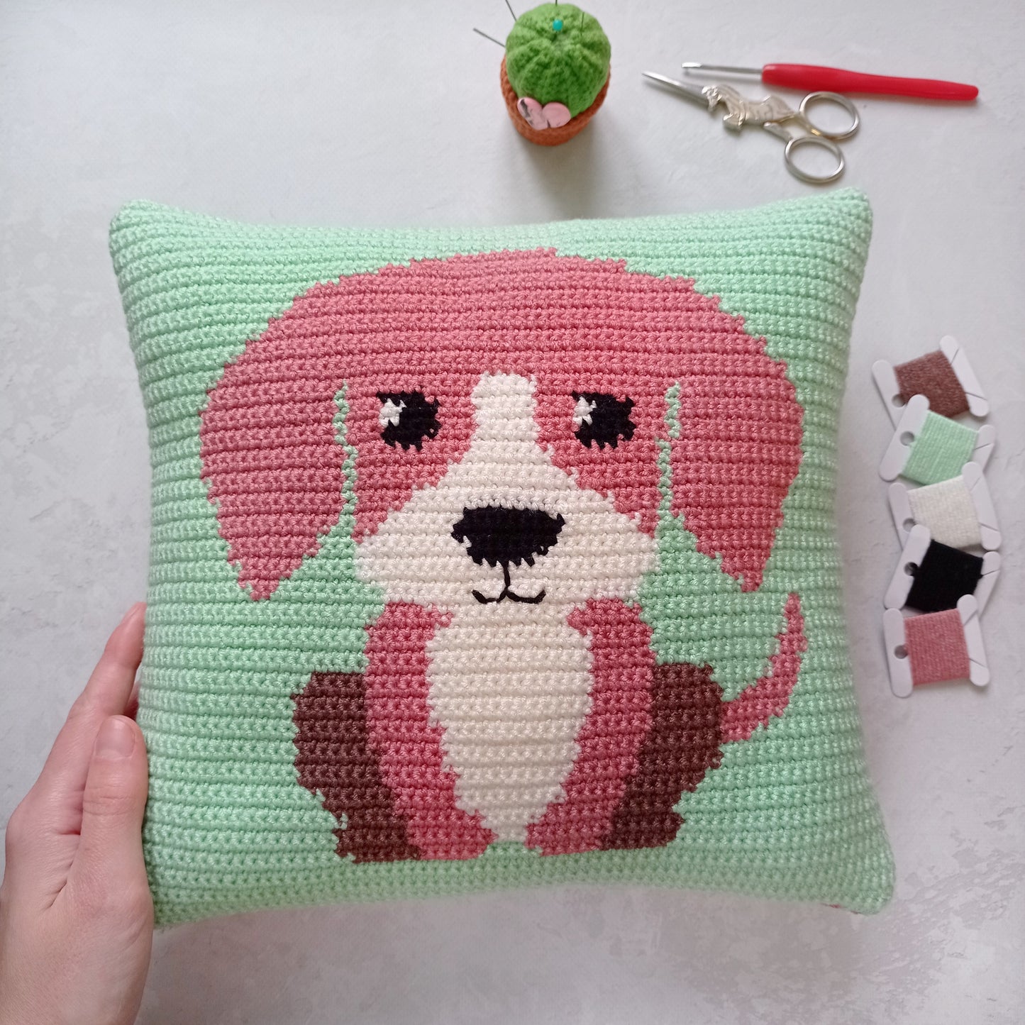 Puppy pillow Crochet Pattern