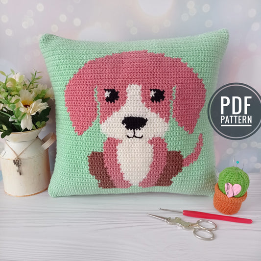 Puppy pillow Crochet Pattern