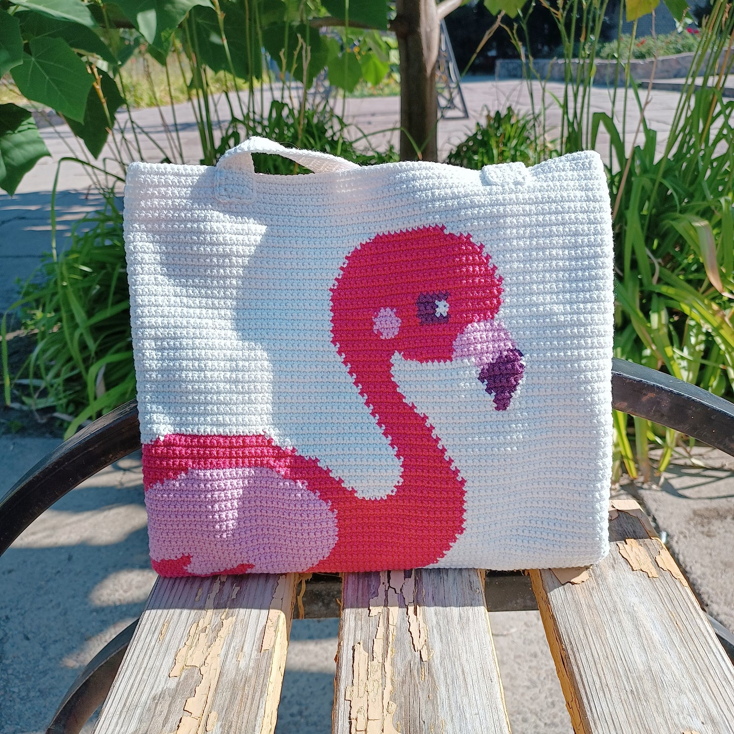 Flamingo bag Crochet Pattern