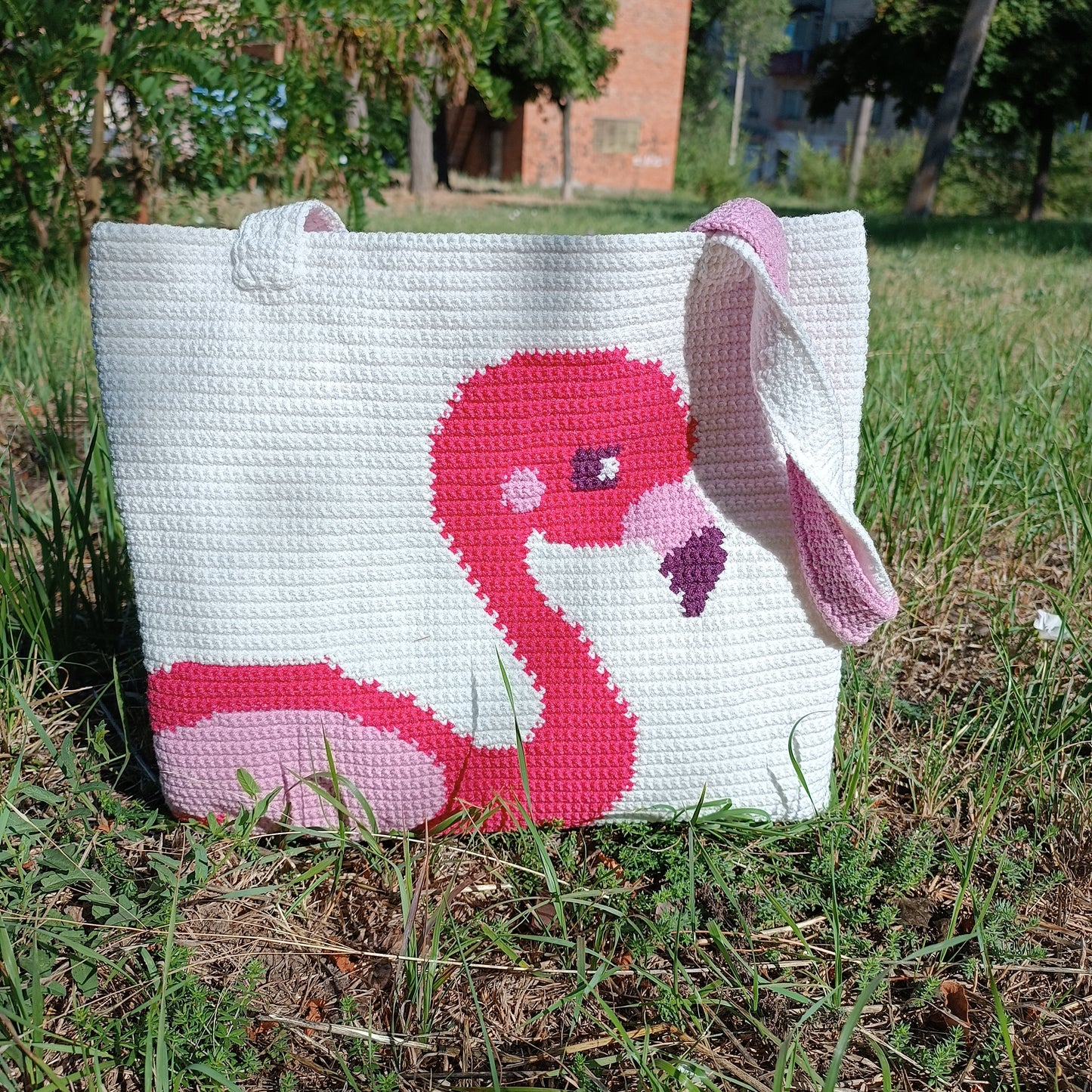 Flamingo bag Crochet Pattern