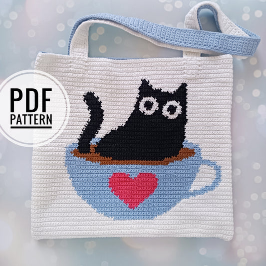 Cat in a cup Crochet Pattern