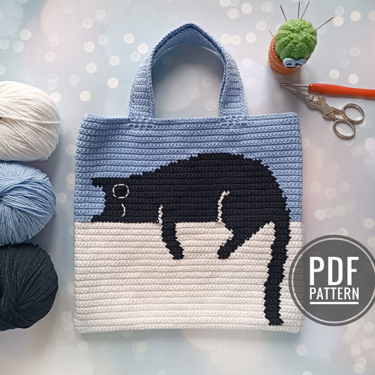 Black Cat Mini Bag Crochet Pattern