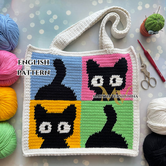 Сats and tails Bag Crochet Pattern