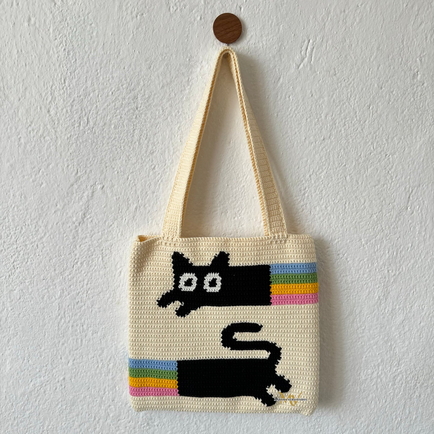 Long cat bag crochet pattern