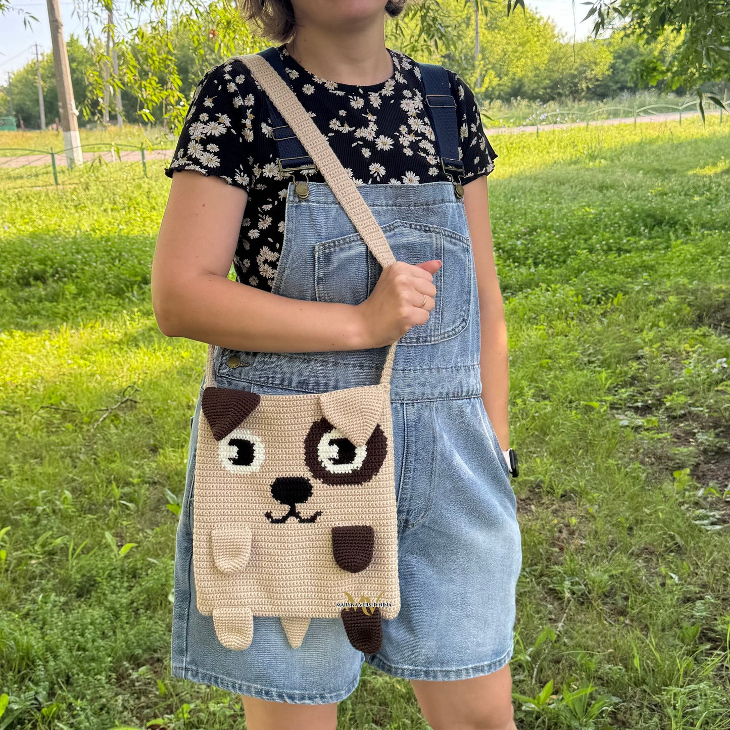 Cute dog bag crochet pattern