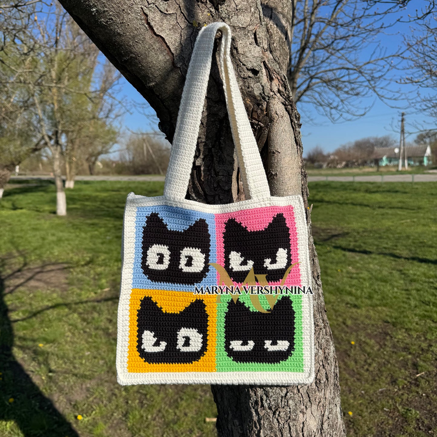 Cat Emotions Bag Crochet Pattern