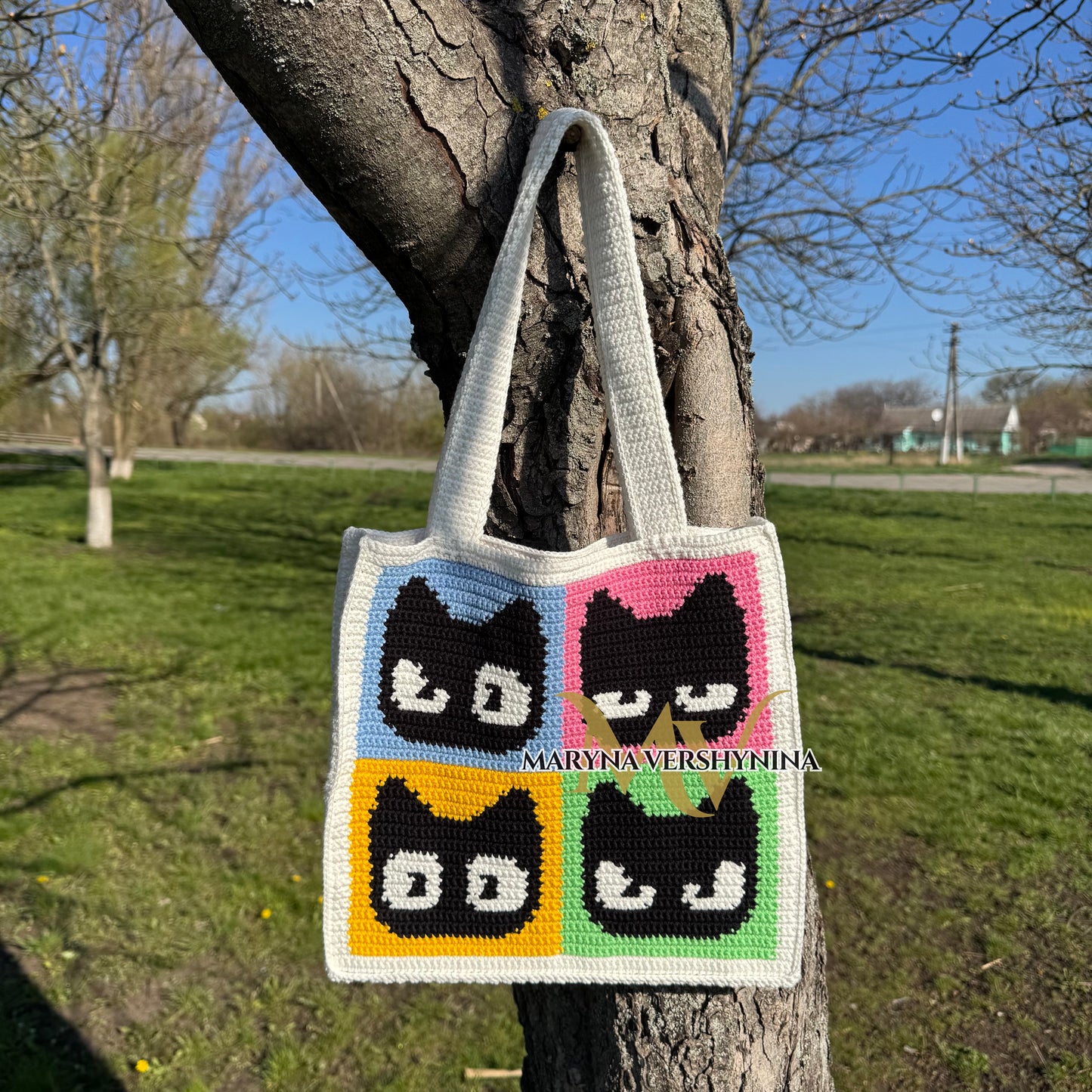 Cat Emotions Bag Crochet Pattern