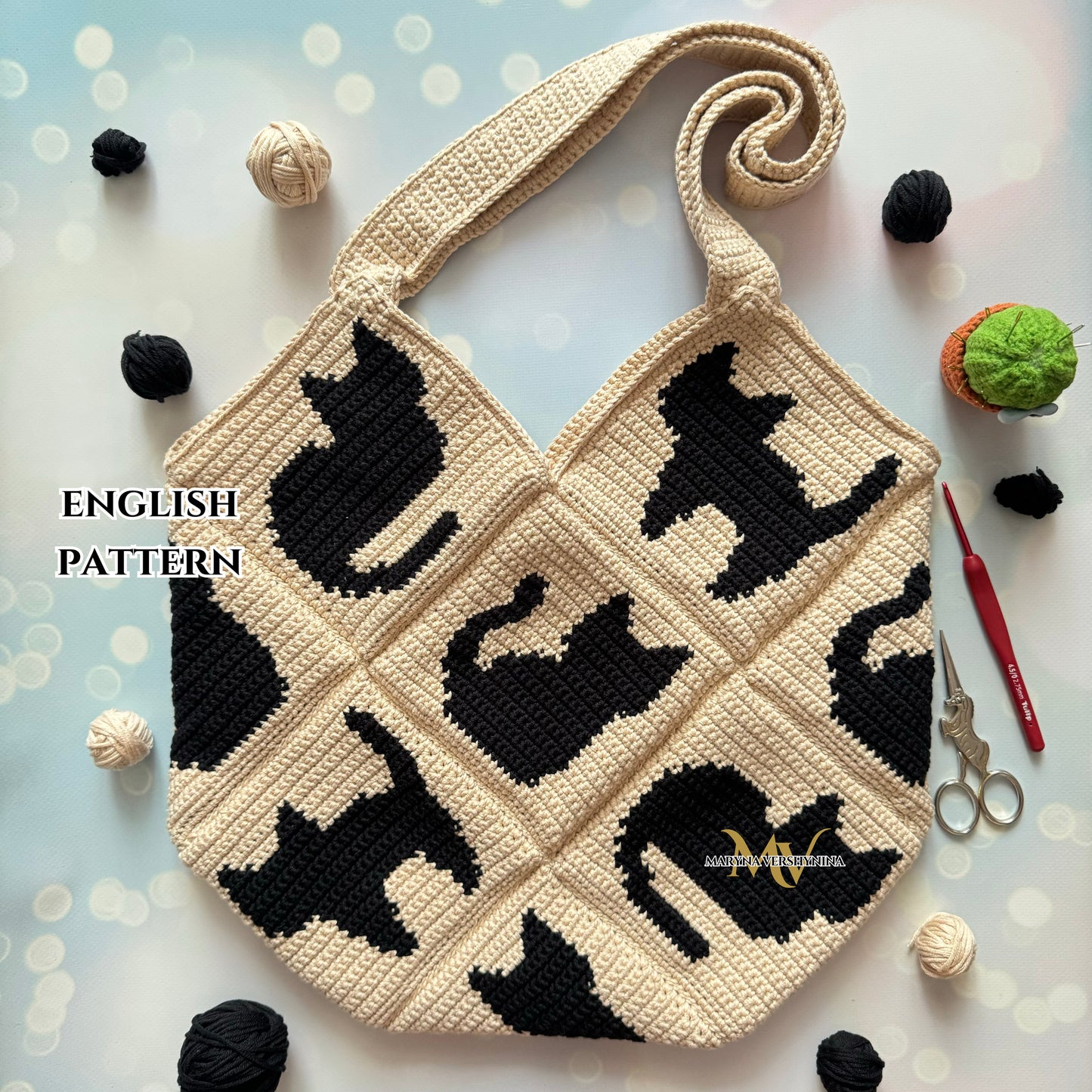 Cats bag Crochet pattern