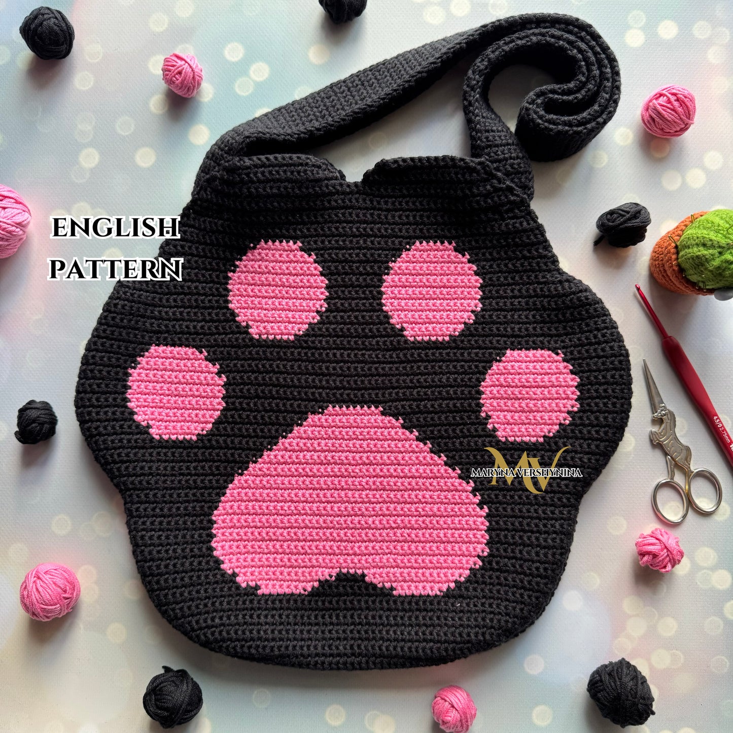Paw bag Crochet Pattern