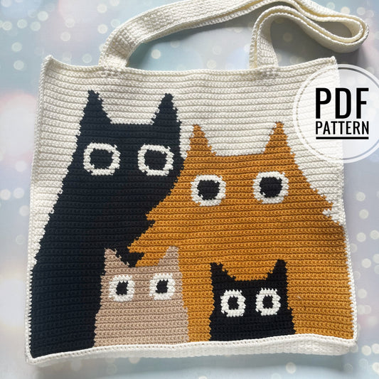Cat family Crochet Pattern