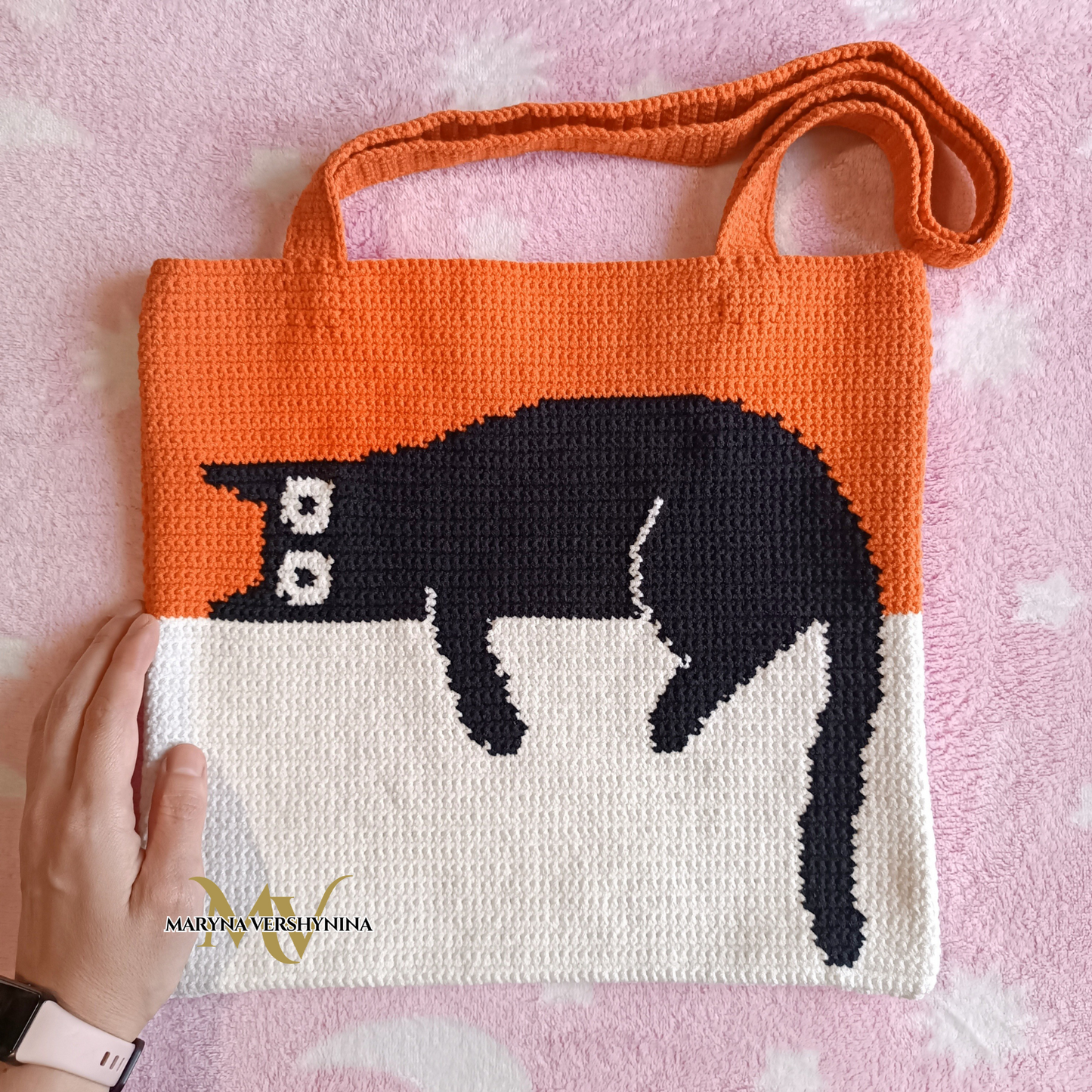 Black Cat Bag Crochet Pattern