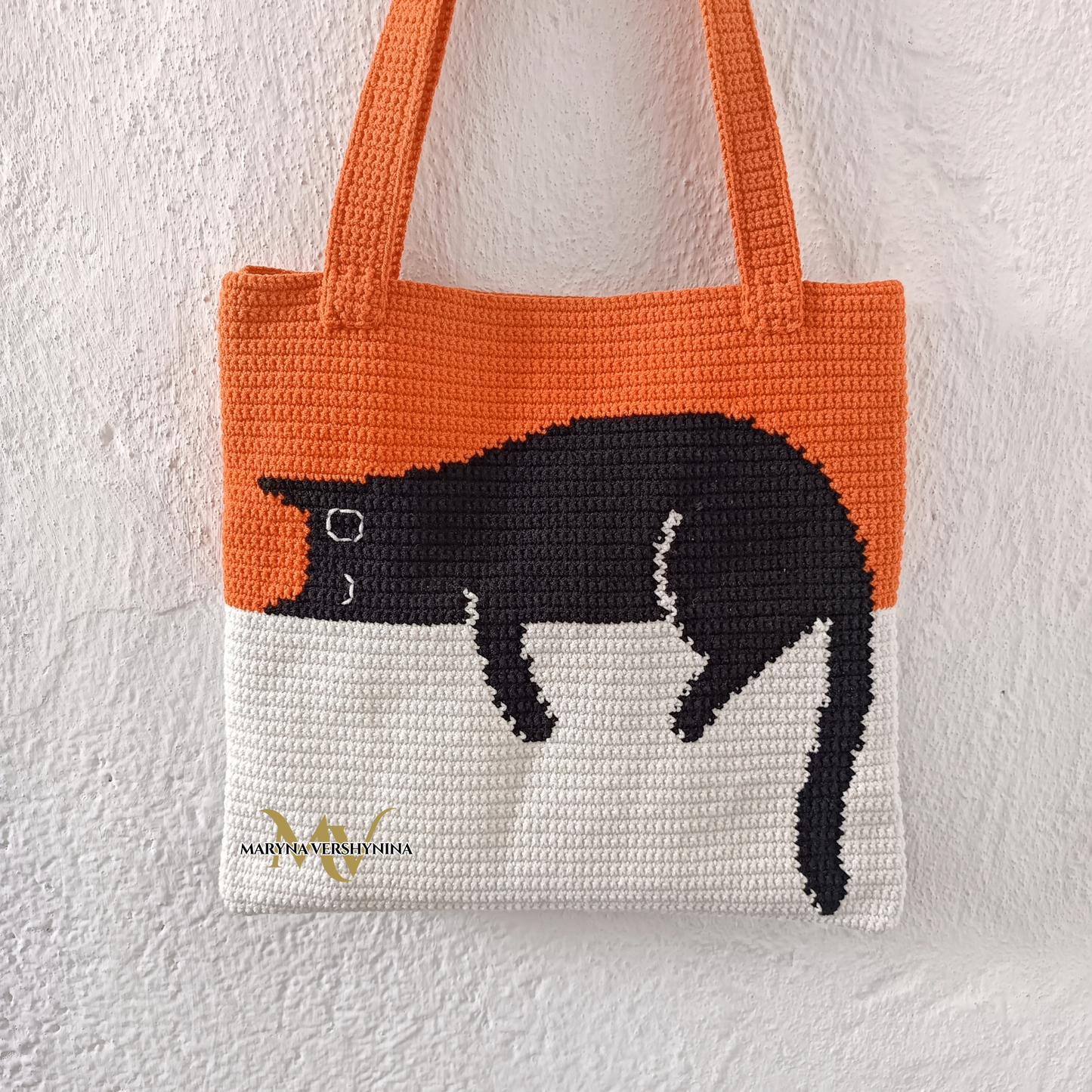 Black Cat Bag Crochet Pattern