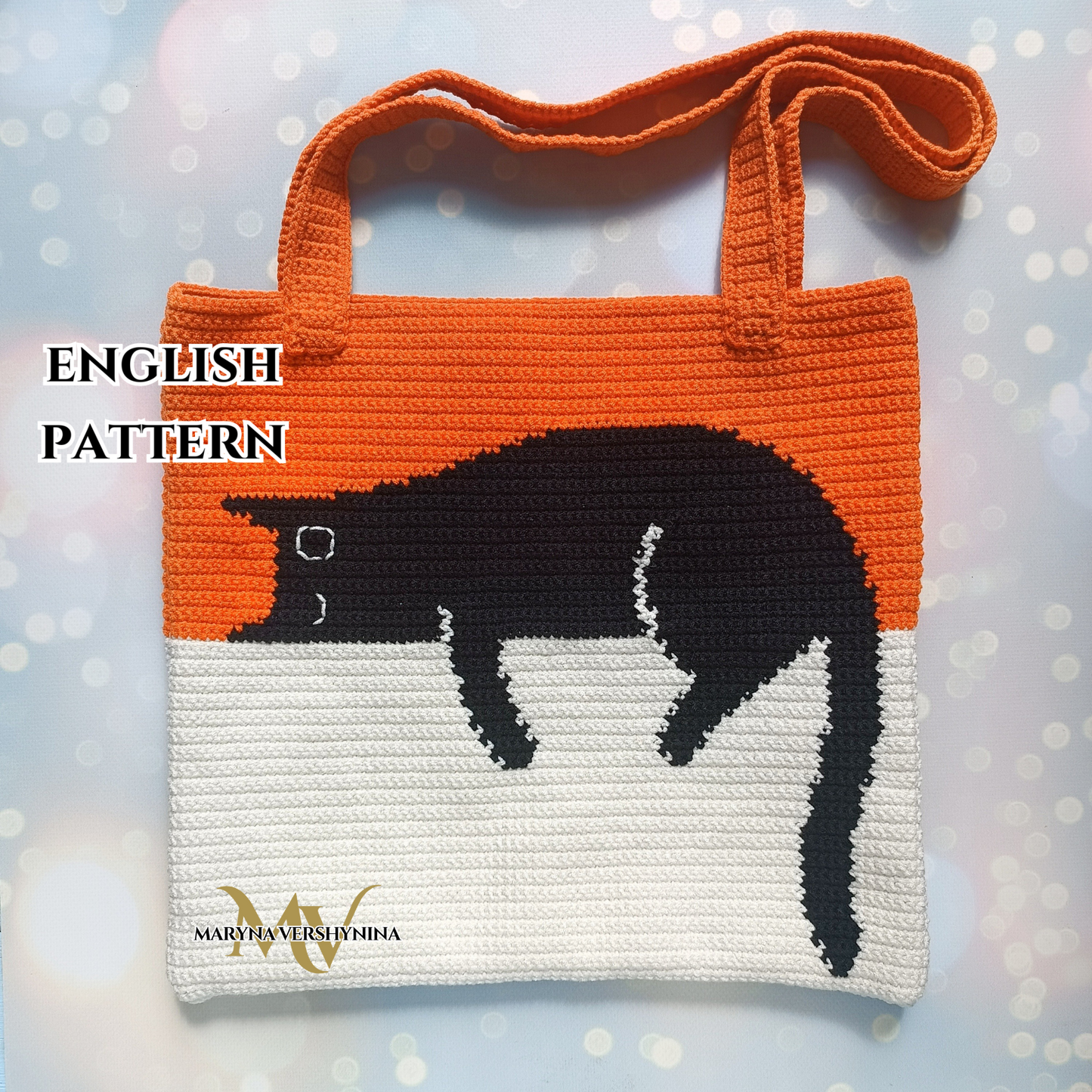 Black Cat Bag Crochet Pattern