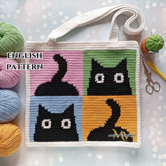 Cats bag Crochet Pattern