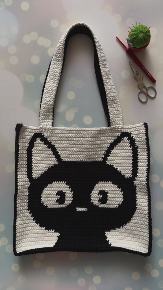 Black Cat Bag Crochet Pattern